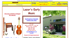 Desktop Screenshot of lazarsearlymusic.com