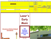 Tablet Screenshot of lazarsearlymusic.com